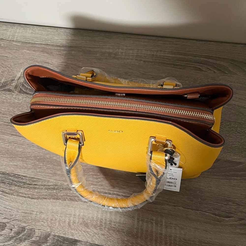 Aldo Preppy Luxury Yellow Women's Handbag | NWT - Picture 9 of 9